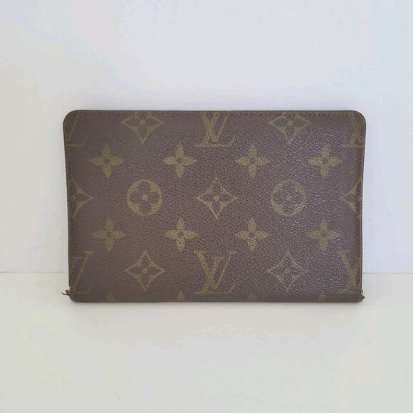 Louis Vuitton Bifold Wallet ID Holder Monogram Leather Fair Vintage 6x4 Medium - Picture 1 of 9